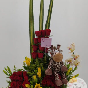 Carreta Rosas Jirafa