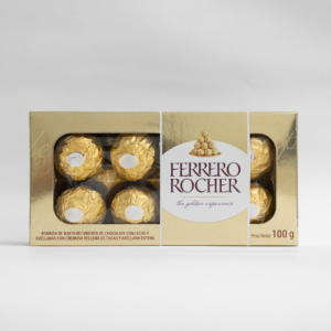 Caja Rectangular Ferrero * 8