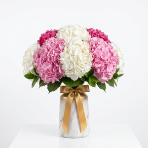 Jarrón de Hortensias